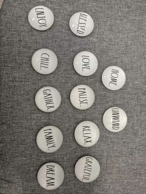 Rae Dunn decorative fridge magnets set of 12